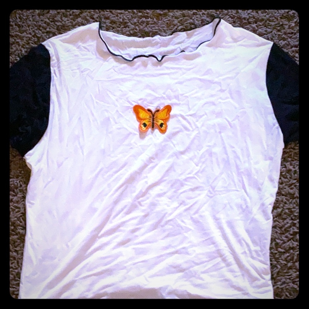 Butterfly crop top